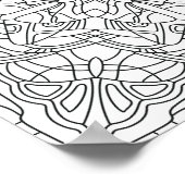 Poster Hello Spring : Mandala géométrique (Coin)