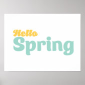 Poster Hello Spring Wall Art (Devant)