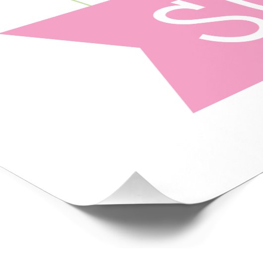 Poster Hello Sweet Summer Fleurs mignonnes Typographie (Coin)