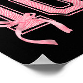 Poster Hello Ten Double Chiffres Cute Coquette Bow 10th B (Coin)