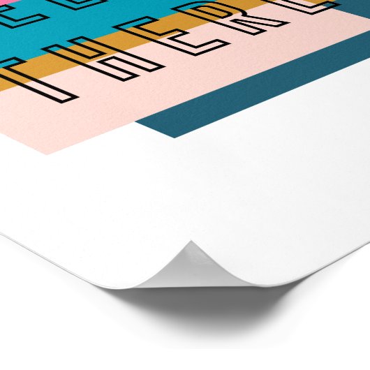 Poster Hello There Design graphique de typographie (Coin)