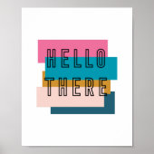 Poster Hello There Design graphique de typographie (Devant)