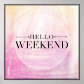 Poster Hello Weekend (Devant)