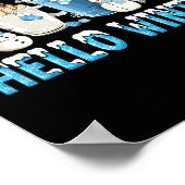 Poster Hello Winter Sweet Cozy Coffee Lovers Snowman Chri (Coin)