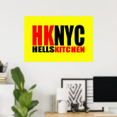 Poster Hell's Kitchen New York City Logo (Bureau à domicile)