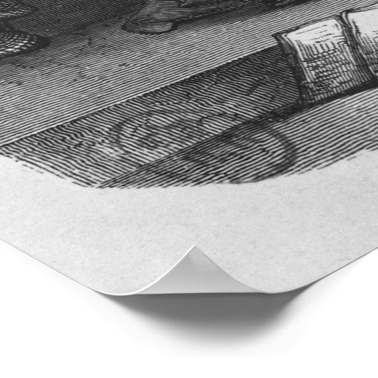 Poster Heloise et Abelard s'embrasser (Coin)