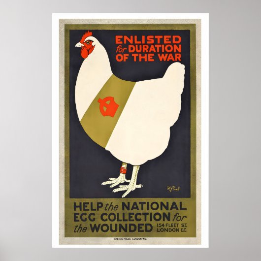 Poster Help the National Egg Collection for the Wounded (Devant)
