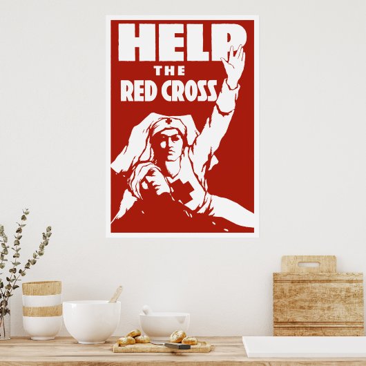 Poster Help The Red Cross (Cuisine)