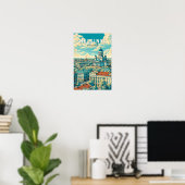Poster Helsinki Finland Voyage Art Rétro (Bureau à domicile)