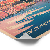 Poster Helsinki Finland Waterfront Travel Art Vintage (Coin)