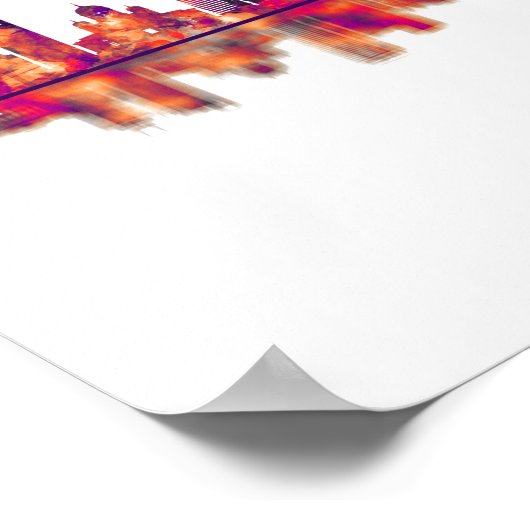 Poster Helsinki Finlande Skyline (Coin)