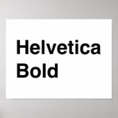 Poster Helvetica Bold (Devant)