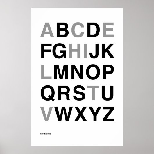 Poster Helvetica Bold (Devant)