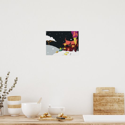 Poster Helvetica Nouveau par Finnlee Burge (Cuisine)