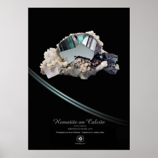 POSTER HÉMATITE CALCITE
