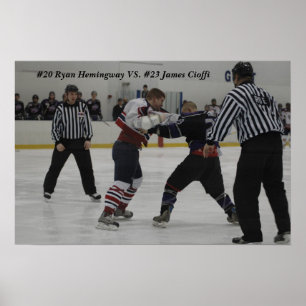 Poster Hemi, #20 Ryan Hemingway VS. #23 James Cioffi