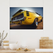 Poster HEMI de Plymouth 1970 'Cuda Hemicuda (Cuisine)