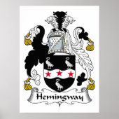 Poster Hemingway Family Crest (Devant)