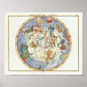 Poster Hémisphère austral | John Flamsteed (Devant)