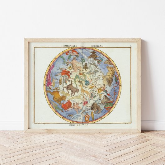 Poster Hémisphère boréal | John Flamsteed