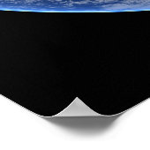 Poster Hémisphère Est Sur La Planète Terre. (Coin)