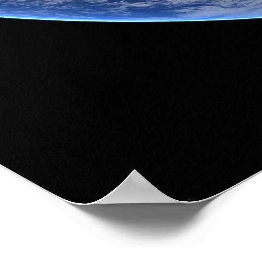 Poster Hémisphère Est Sur La Planète Terre. (Coin)