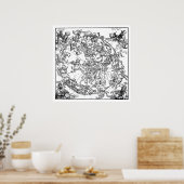 Poster Hémisphère Nord (Cuisine)