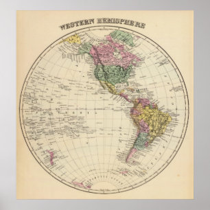 Poster Hémisphère occidental