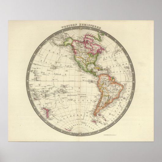 Poster Hémisphère occidental 10 (Devant)