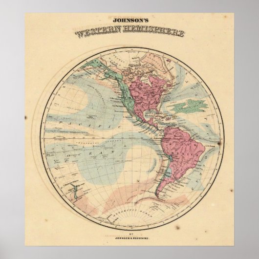 Poster Hémisphère occidental 14 (Devant)