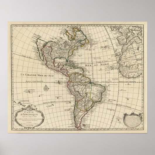 Poster Hémisphère occidental 2 (Devant)