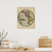 Poster Hémisphère occidental 3 (Cuisine)