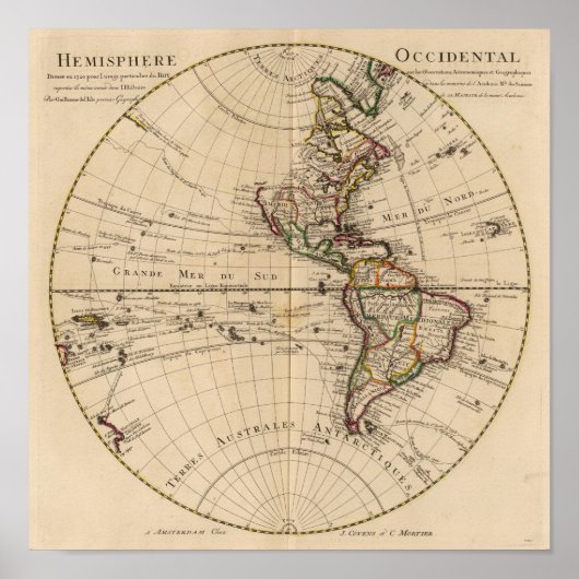 Poster Hémisphère occidental 5 (Devant)