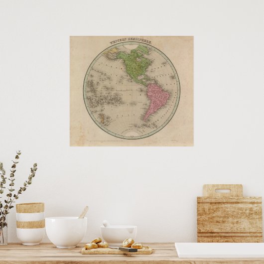 Poster Hémisphère occidental 9 (Cuisine)