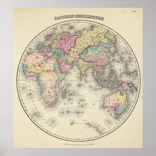 Poster Hémisphère oriental 16 (Devant)