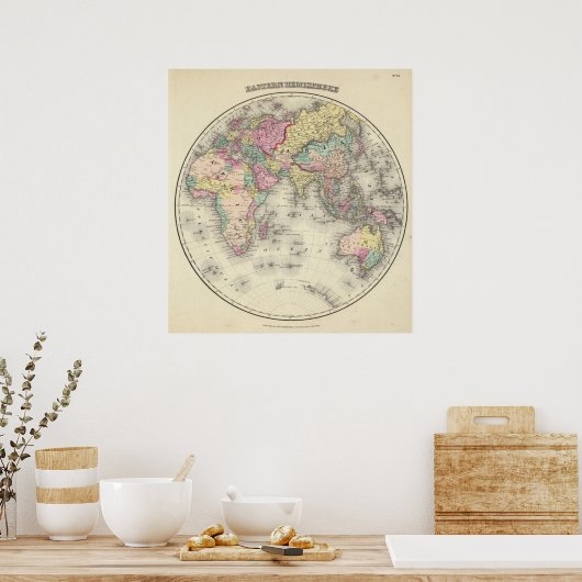 Poster Hémisphère oriental 16 (Cuisine)