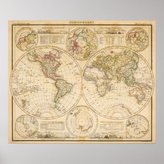 Poster Hémisphères (Devant)