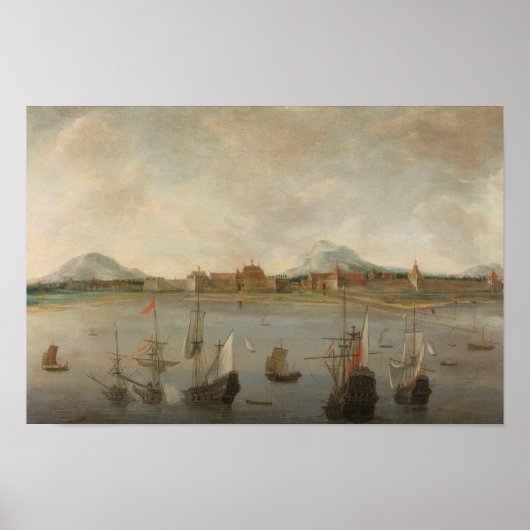 Poster Hendrick Dubbels - Vue de Batavia (Devant)