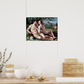 Poster Hendrik Goltzius The Fall of Man (Cuisine)