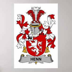 Poster Henn Family Crest