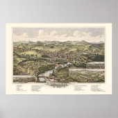 Poster Henniker, NH Panoramic Map - 1889 (Devant)