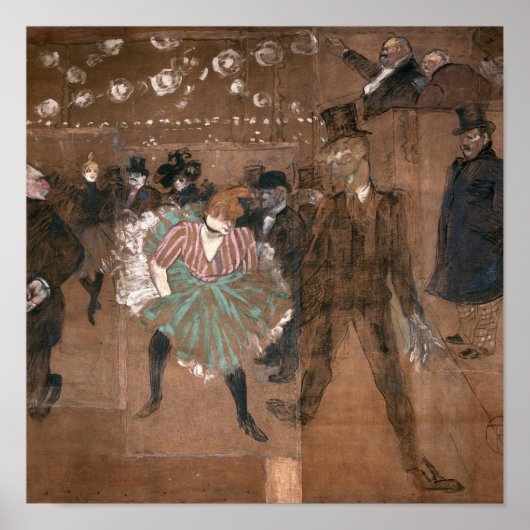Poster Henri de Toulouse-Lautrec | Danse à la Rouge (Devant)
