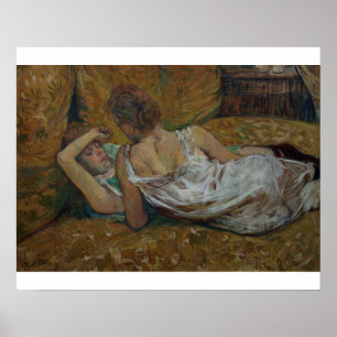 Poster Henri De Toulouse-Lautrec deux amis (en pastel)