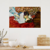 Poster Henri de Toulouse-Lautrec : Le baiser (Cuisine)