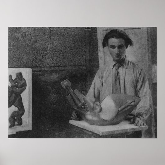 Poster Henri Gaudier-Brzeska (Devant)