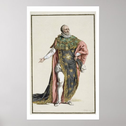 Poster Henri IV (1553-1610) Roi de France, de 'Receuil (Devant)