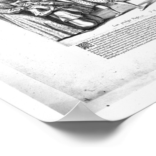 Poster Henri IV guérit les malades de la scrofula (Coin)