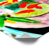 Poster Henri Matisse, Le poisson rouge, dessin numérique (Coin)