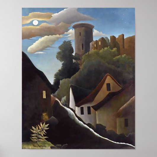 Poster Henri Rousseau - Château à Lune (Le Donjon) (Devant)