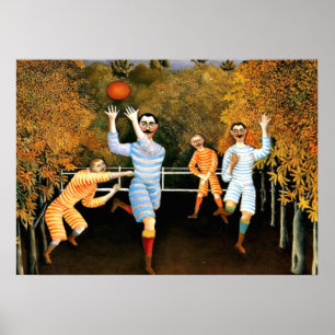 Poster Henri Rousseau - Joueurs de football